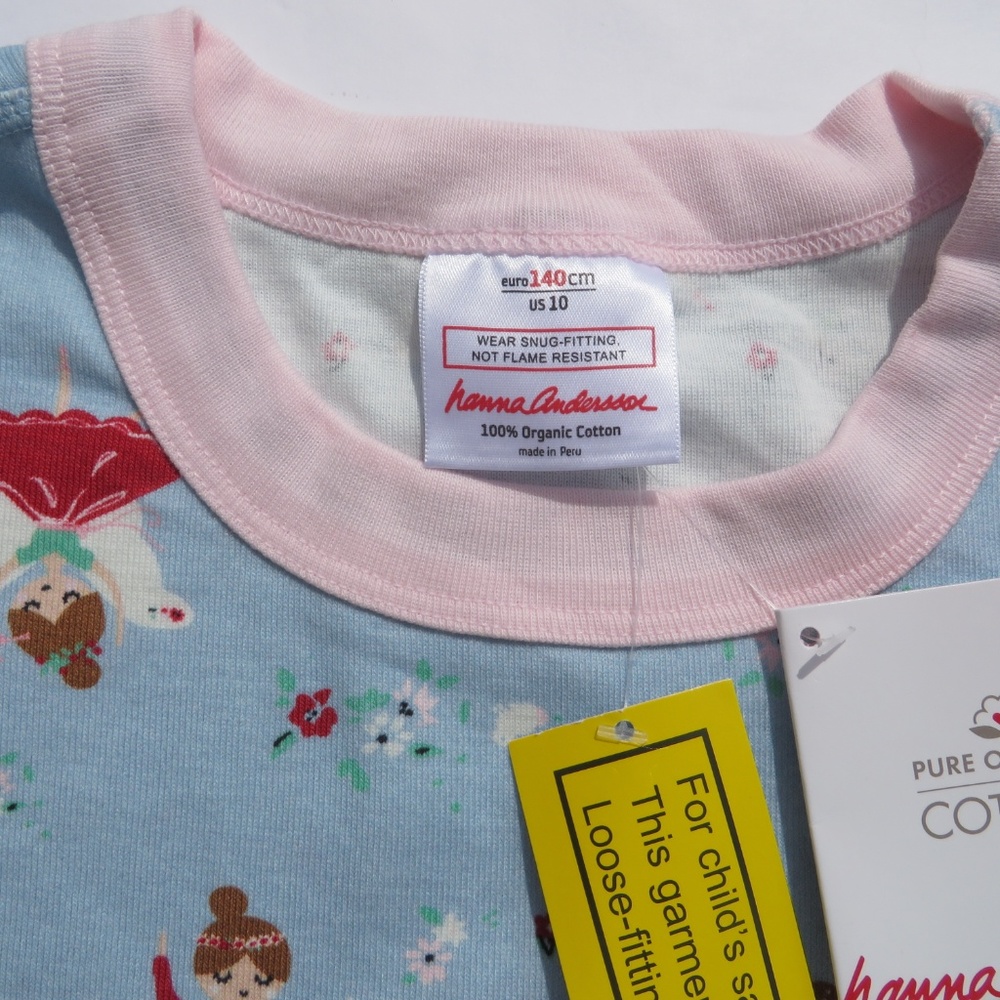 Hanna Andersson 150 Girls Pajamas Organic NEW 12 - Picture 6 of 8